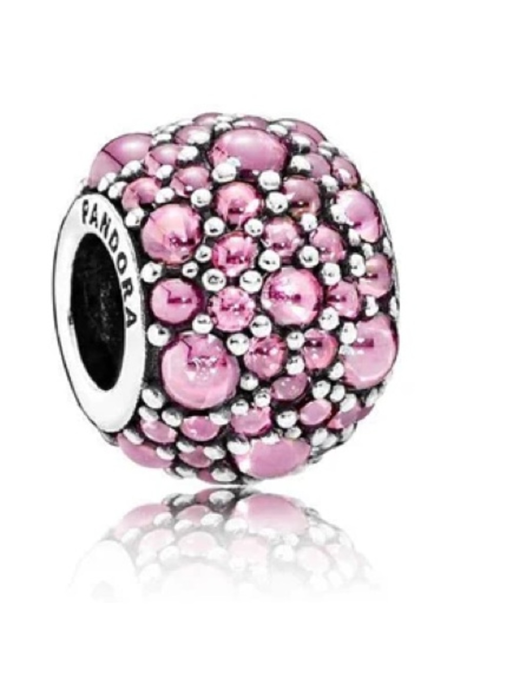 Pandora Pink Shimmering Droplets charm